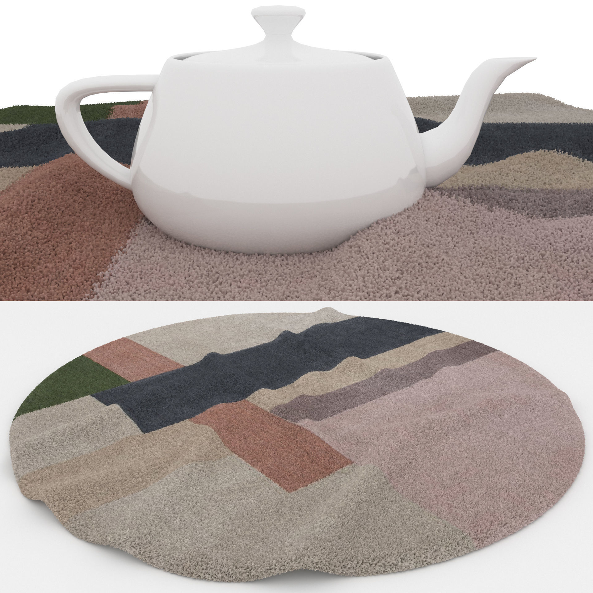 Rugs No 720 Low-poly 3D model_1