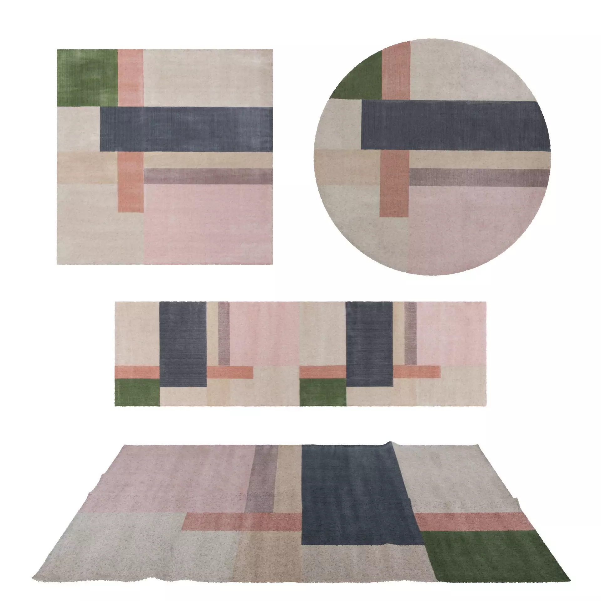 Rugs No 720 Low-poly 3D model_0