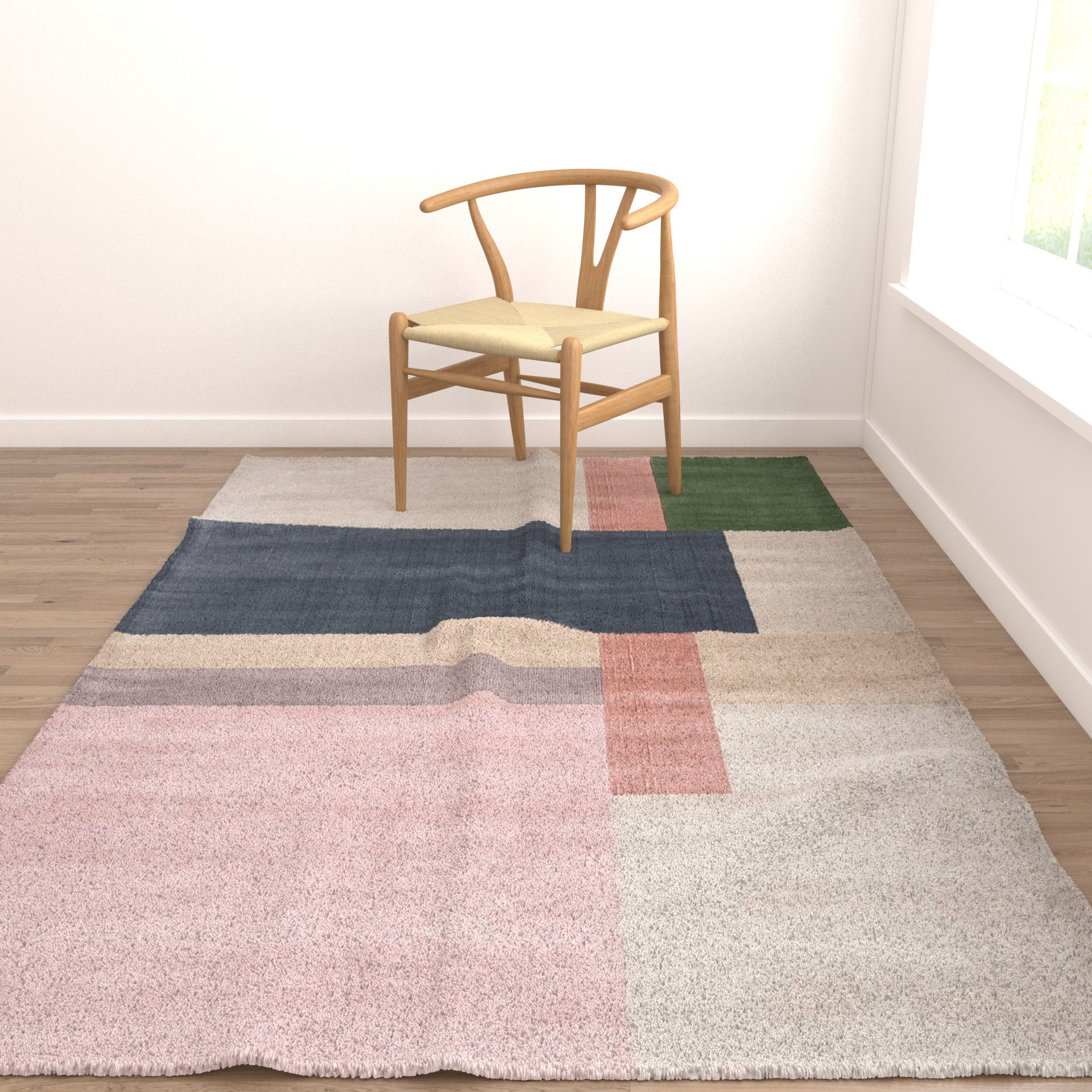 Rugs No 720 Low-poly 3D model_4