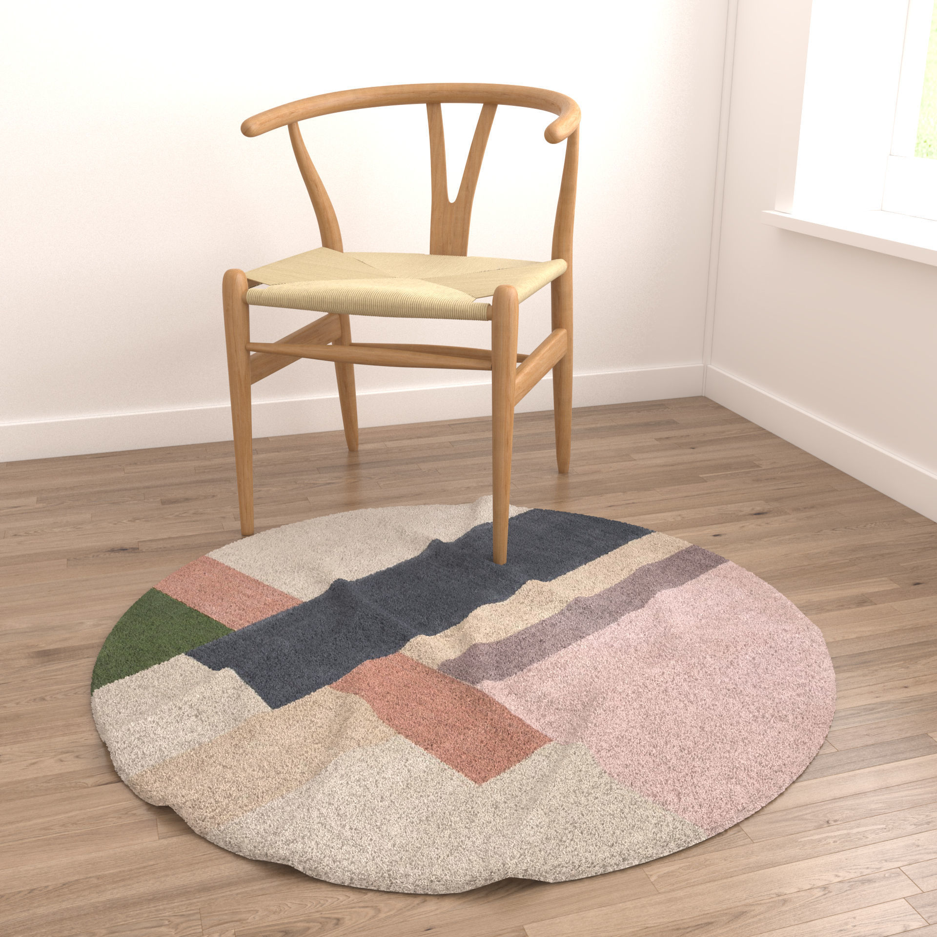 Rugs No 720 Low-poly 3D model_3