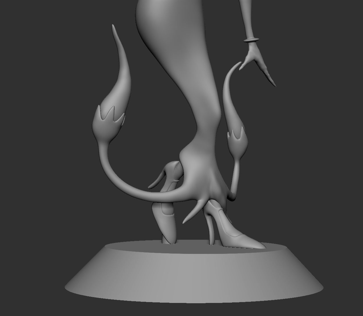 Chandelure statue with flames 3D print model_6