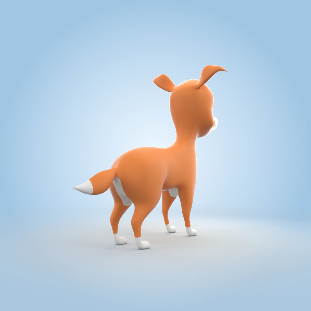 Cartoon Dog 3D model_1
