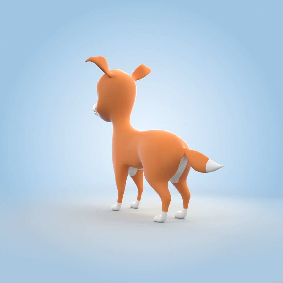 Cartoon Dog 3D model_2