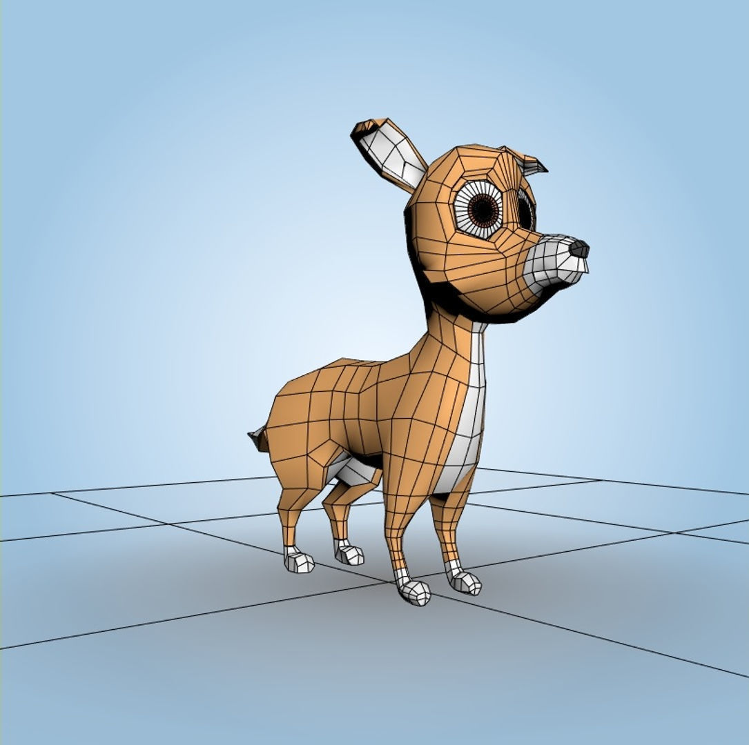 Cartoon Dog 3D model_5