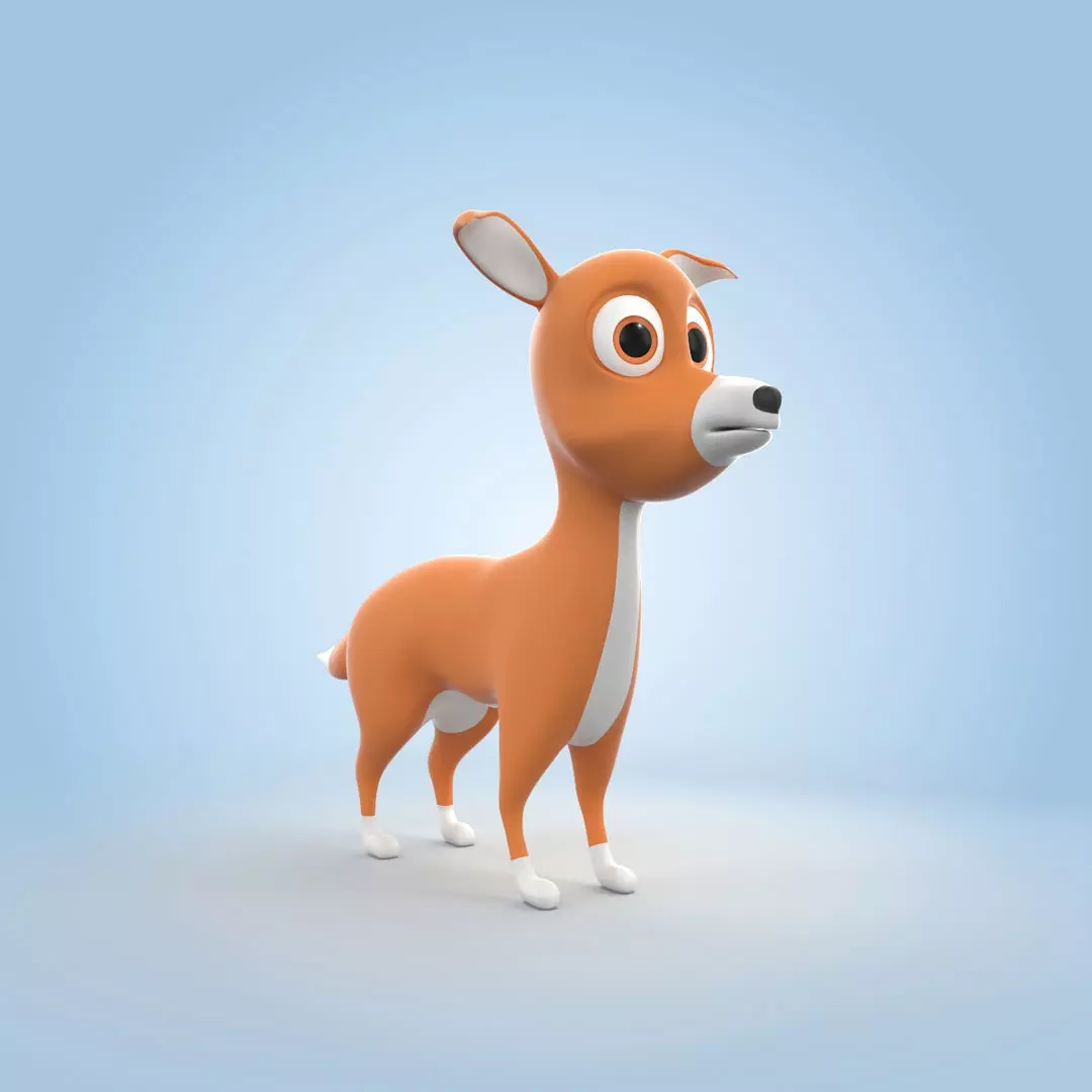 Cartoon Dog 3D model_0