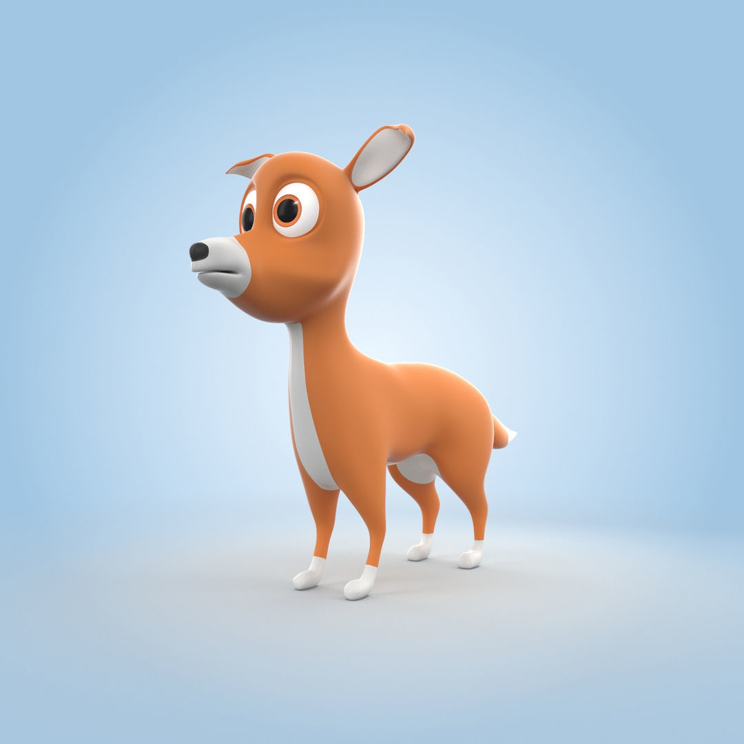 Cartoon Dog 3D model_3