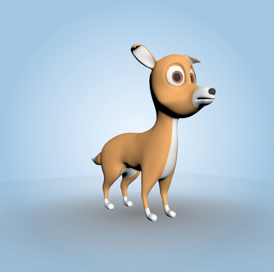 Cartoon Dog 3D model_4