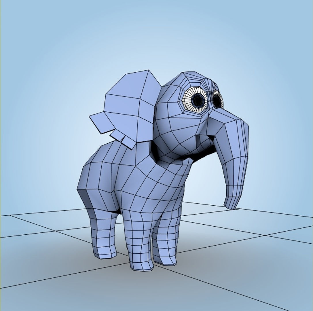 Elephant 3D model_5