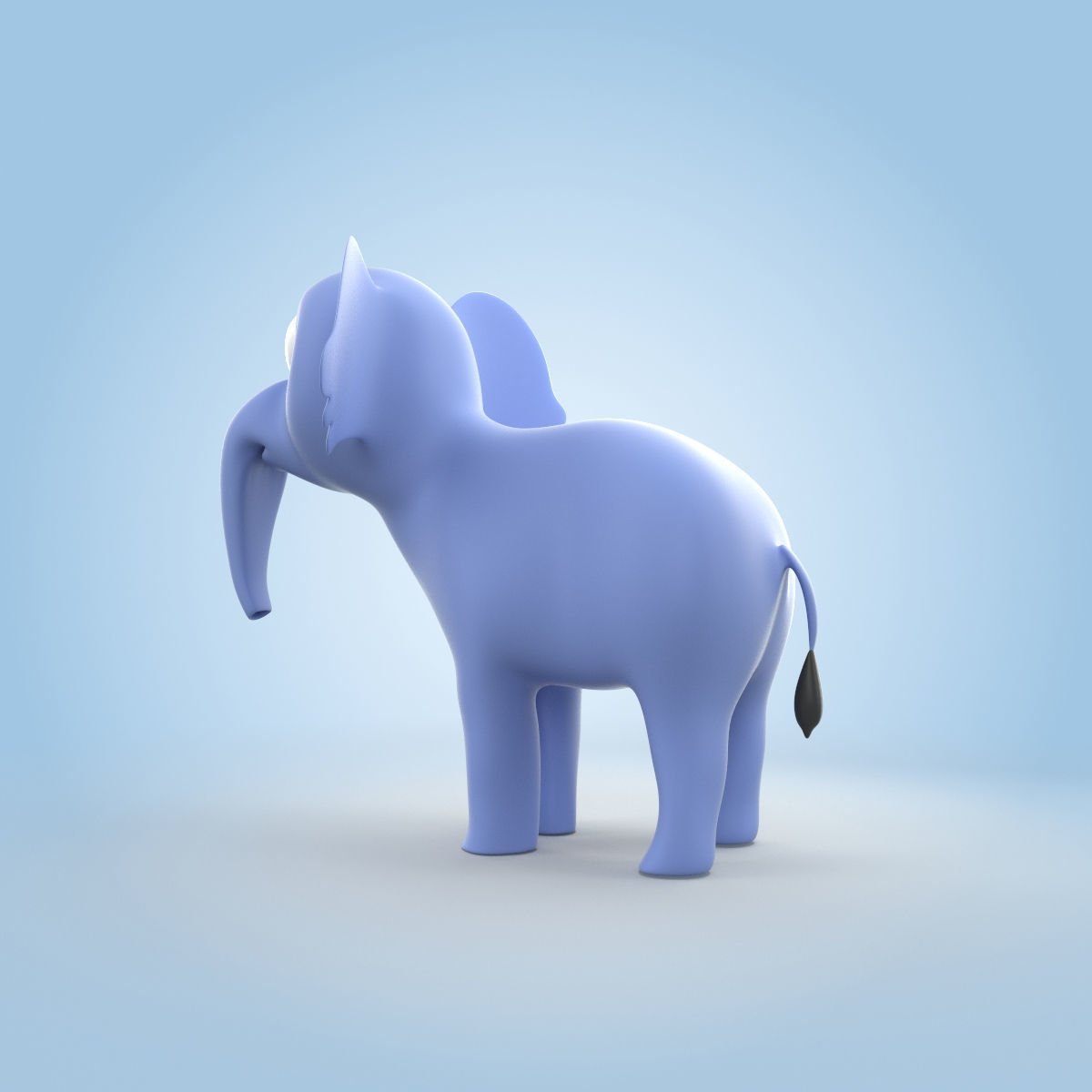 Elephant 3D model_2