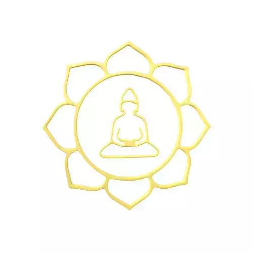 Buddha Flower Symbol v1 001 Low-poly 3D model
