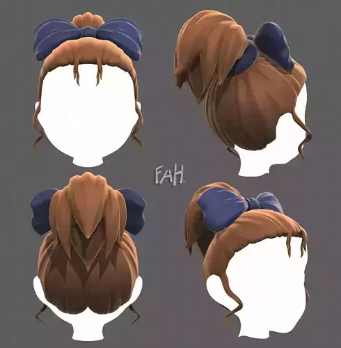 Base Hair for girl V23