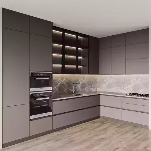 Kitchen016 modern kitchen with cabinets