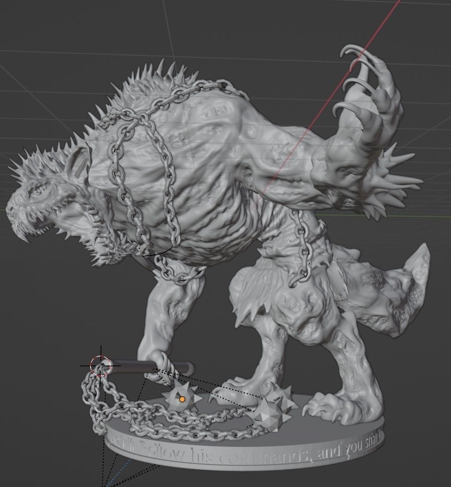 Yeenoghu Miniature 3D print model_1