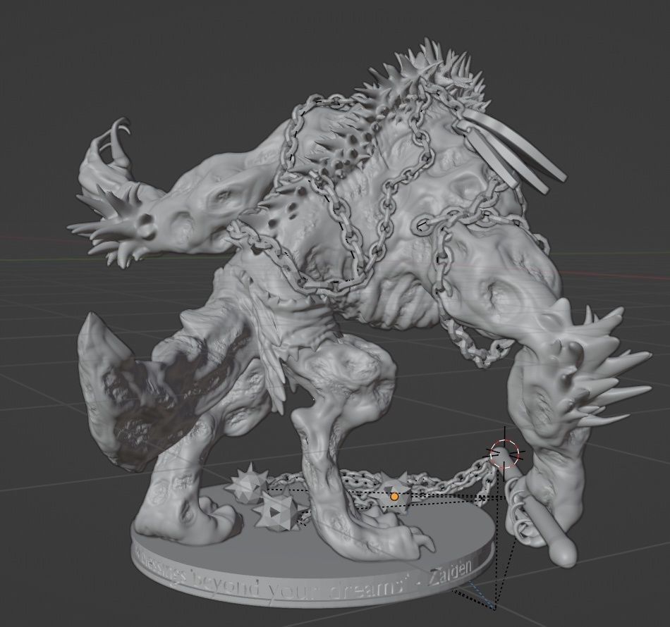 Yeenoghu Miniature 3D print model_2