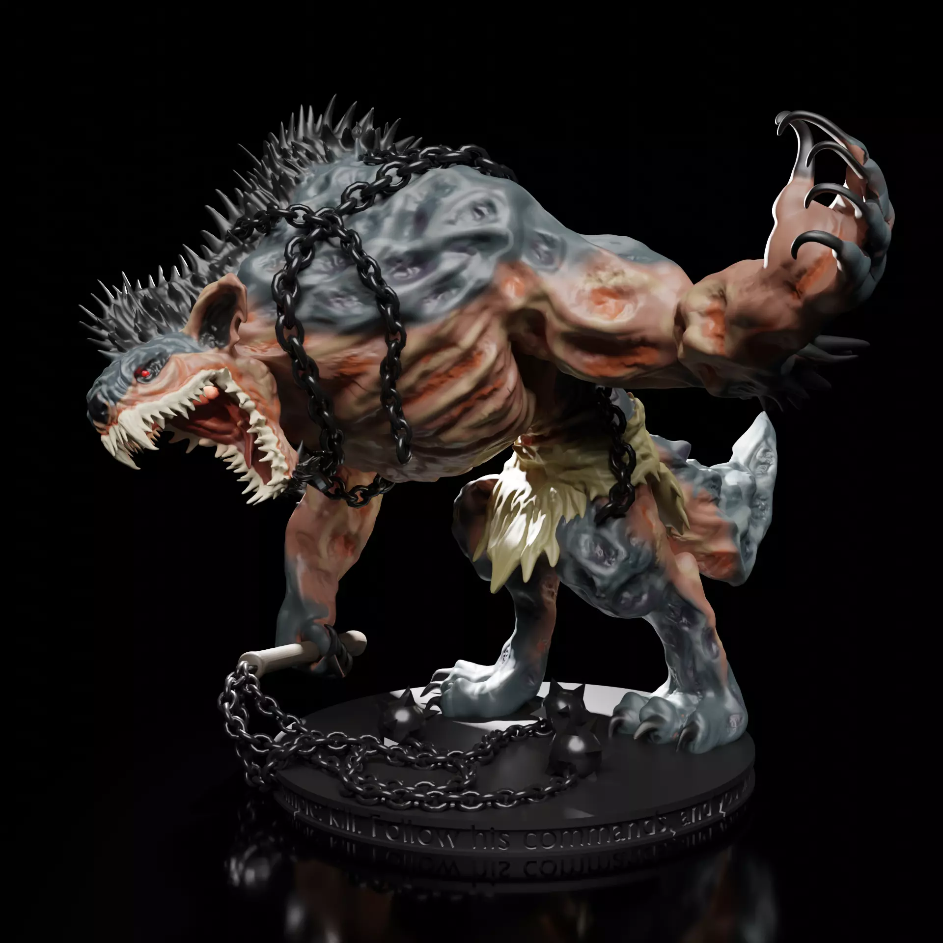Yeenoghu Miniature 3D print model_0