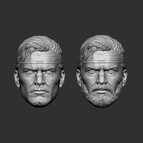 Punisher Head V2  2 pack 3D print model