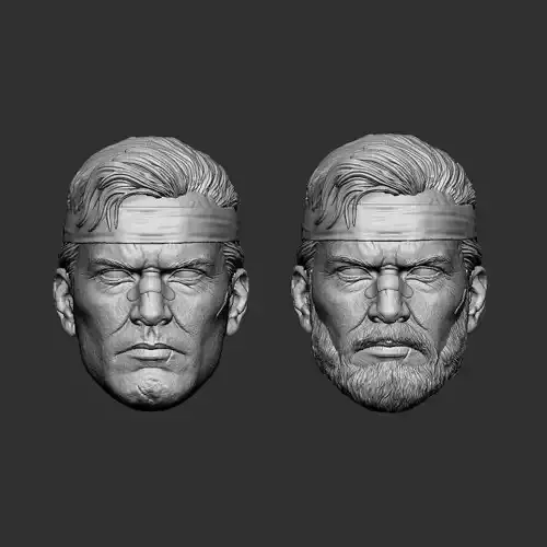 Punisher Head V2  2 pack 3D print model