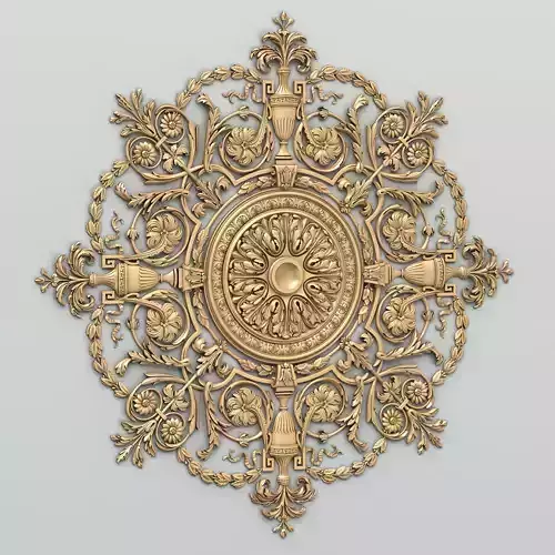 Round rosette 042 3D model