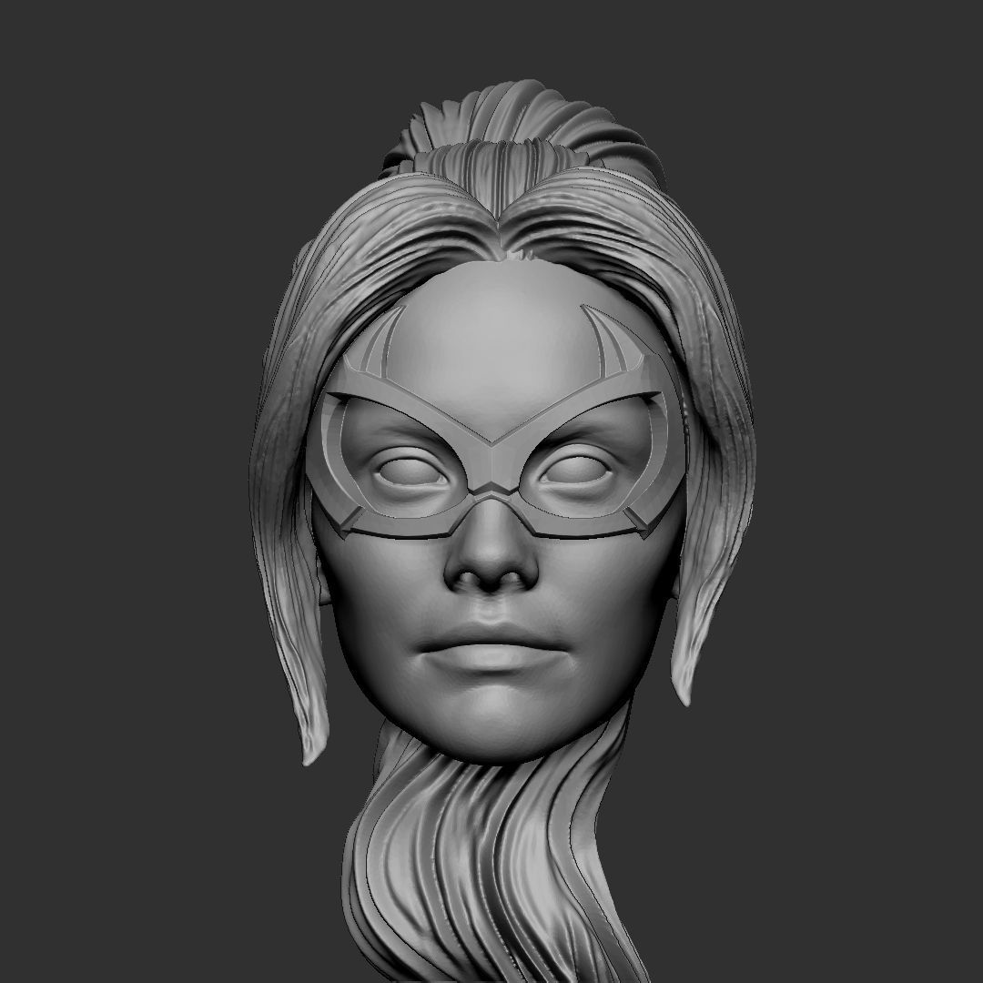 Black Cat head - Marvel Spiderman  3D print model_1