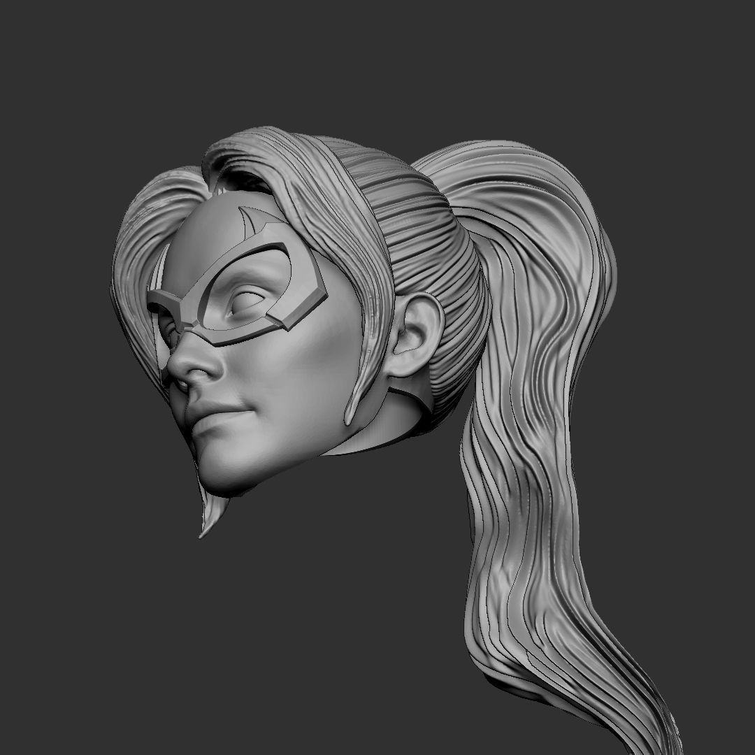 Black Cat head - Marvel Spiderman  3D print model_2