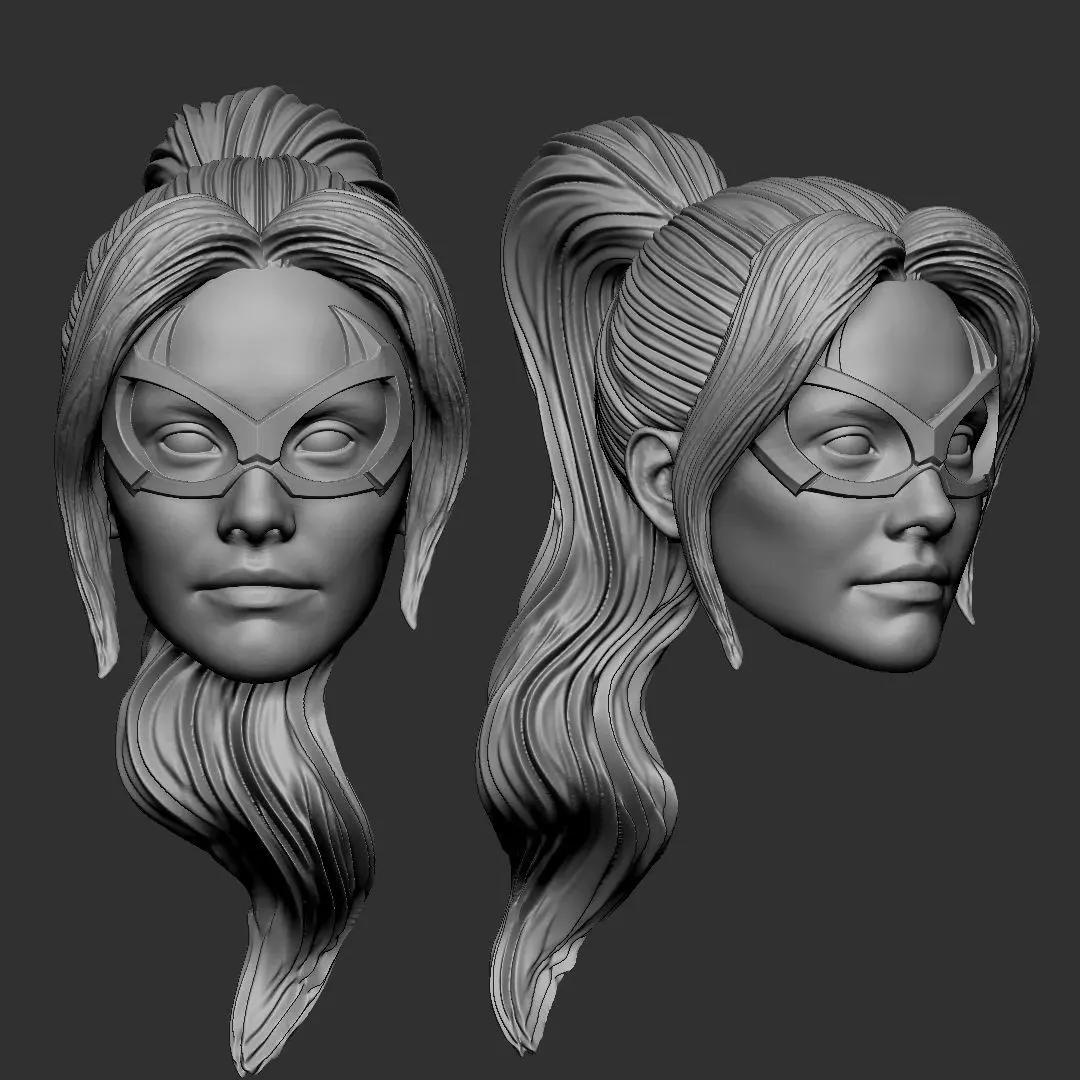 Black Cat head - Marvel Spiderman  3D print model_0