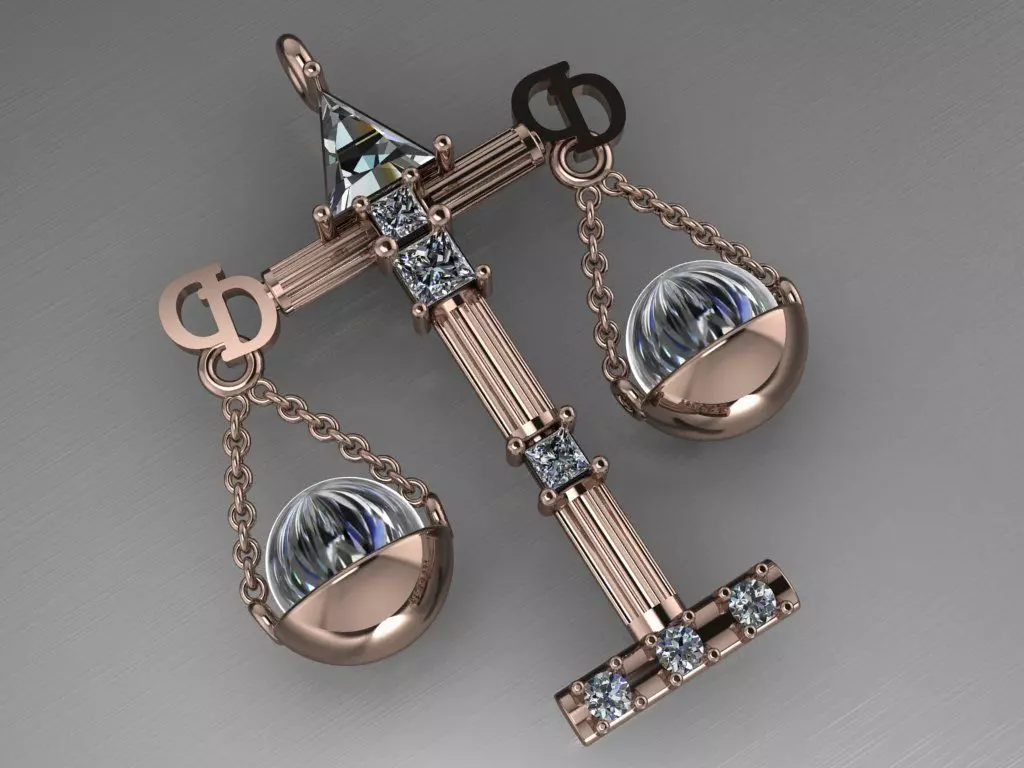 court pendant 3D print model