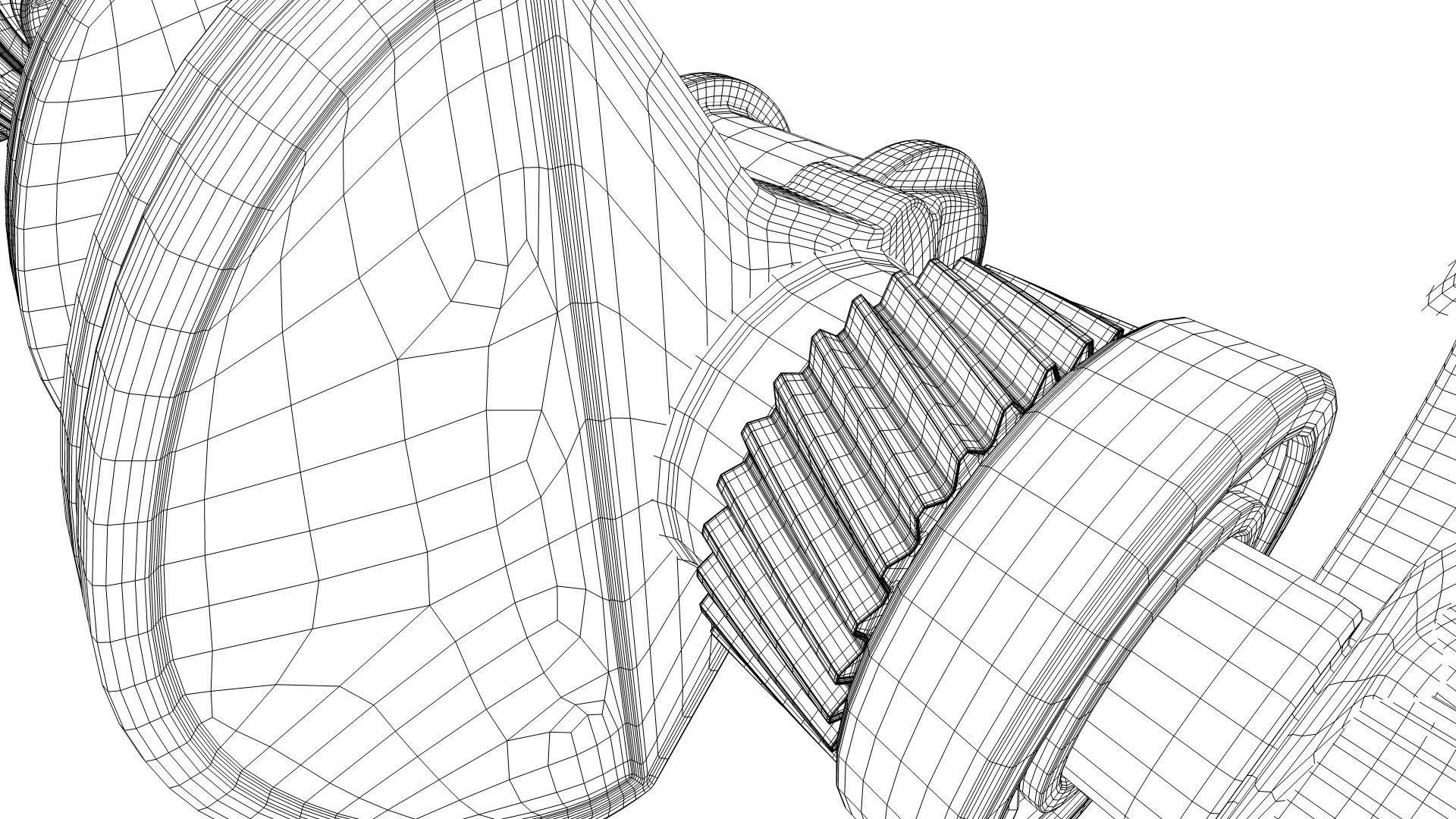 V8 Engine Working Animated 3D model_47