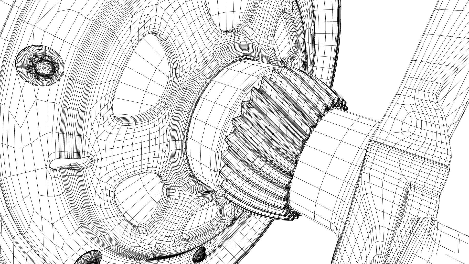 V8 Engine Working Animated 3D model_49