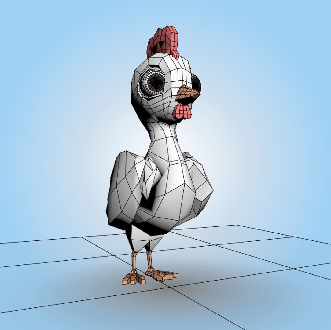 Chicken 3D model_5