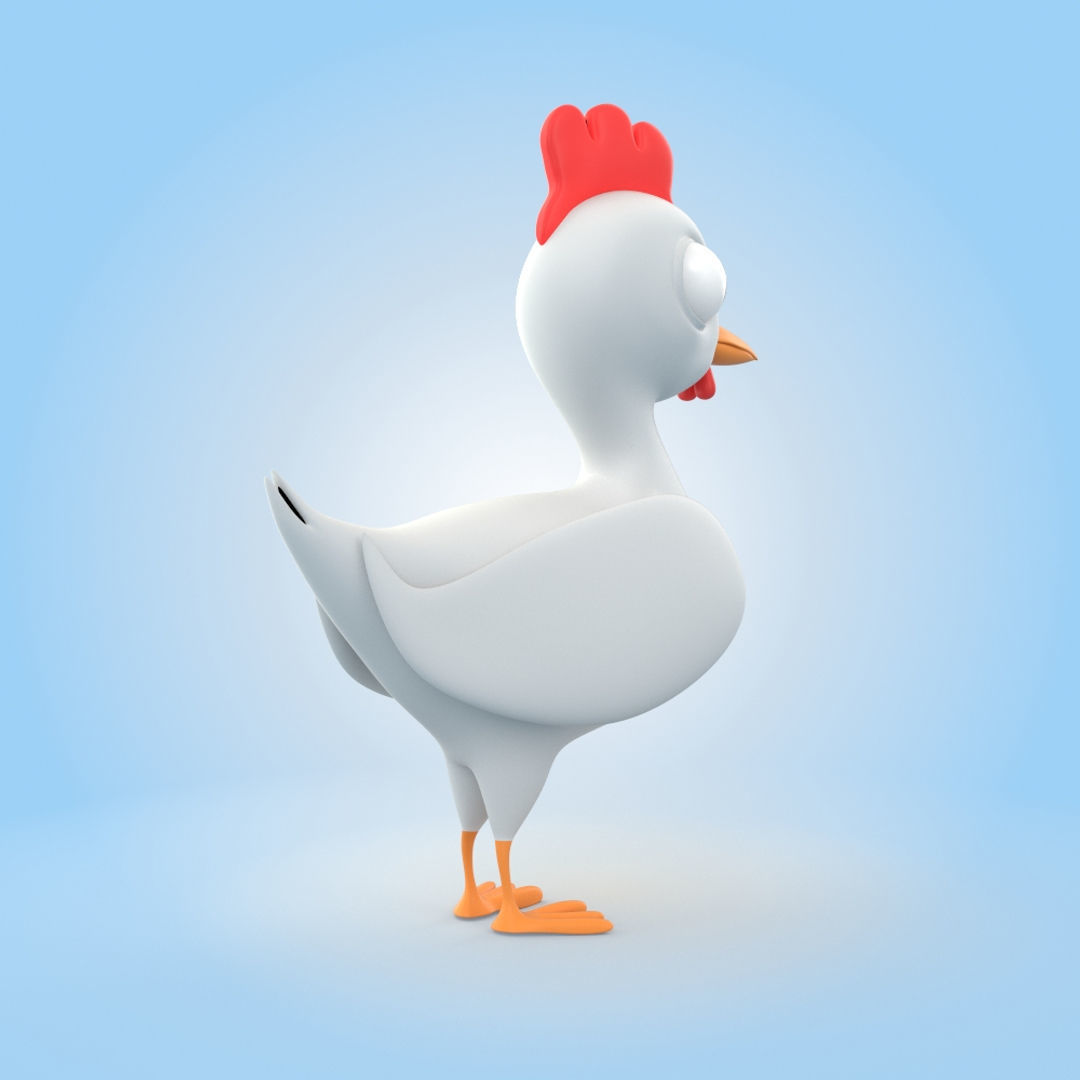 Chicken 3D model_1