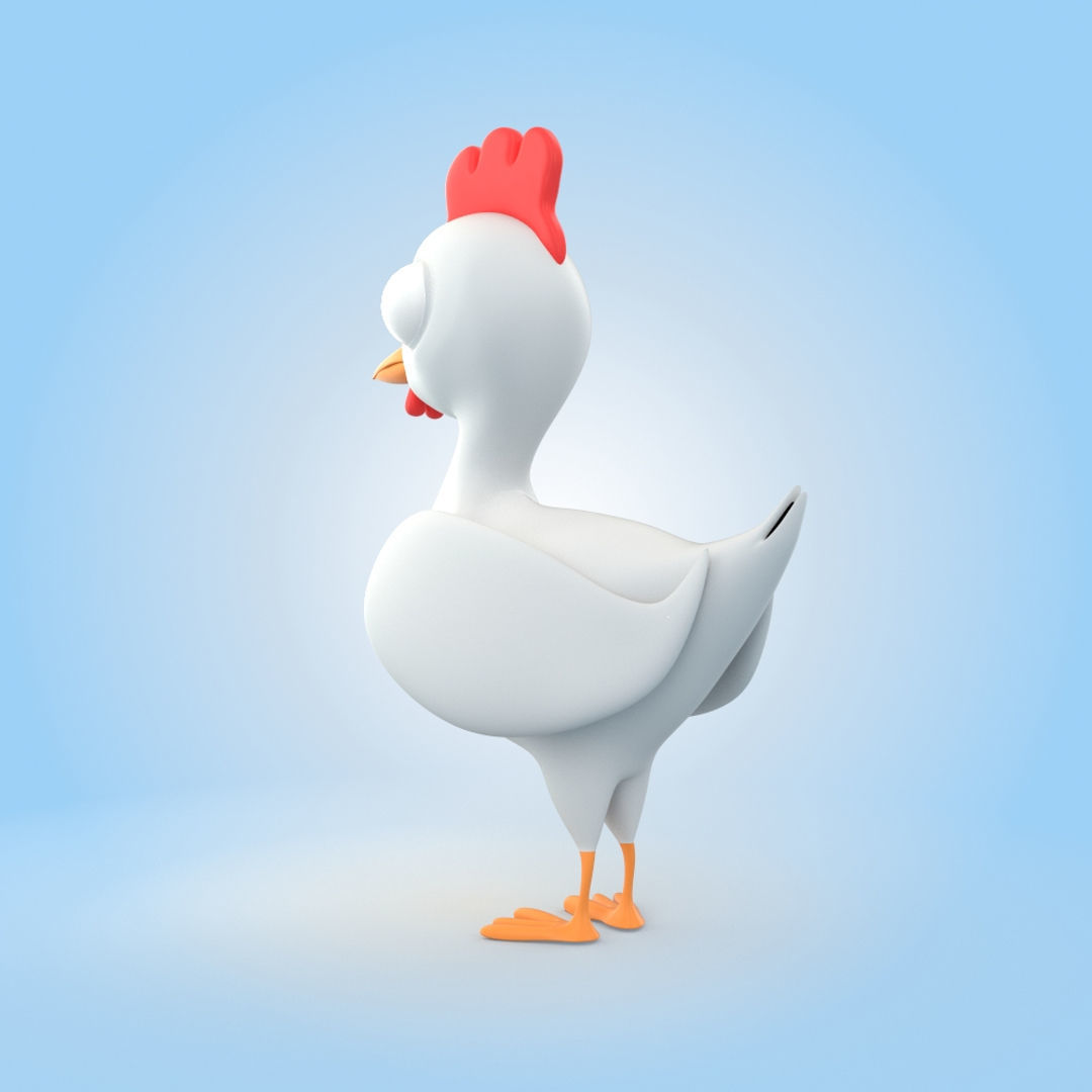 Chicken 3D model_2