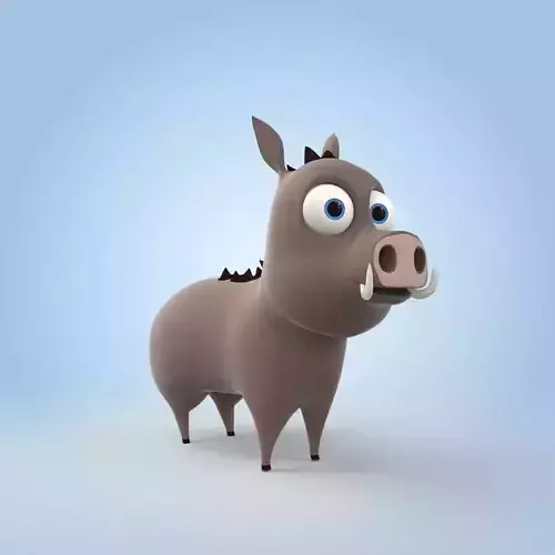 Cartoon Boar