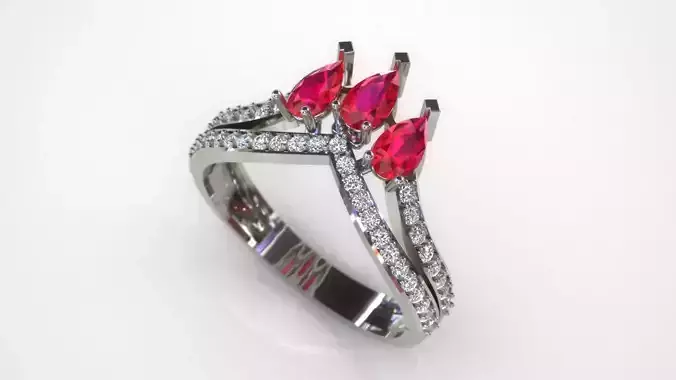  diamond ring Free 3D print model