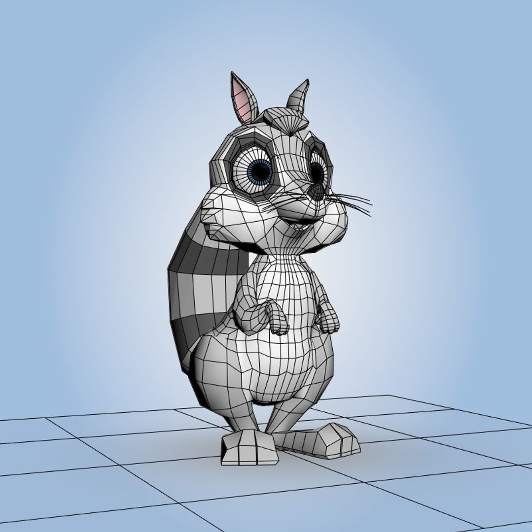 Racoon 3D model_5
