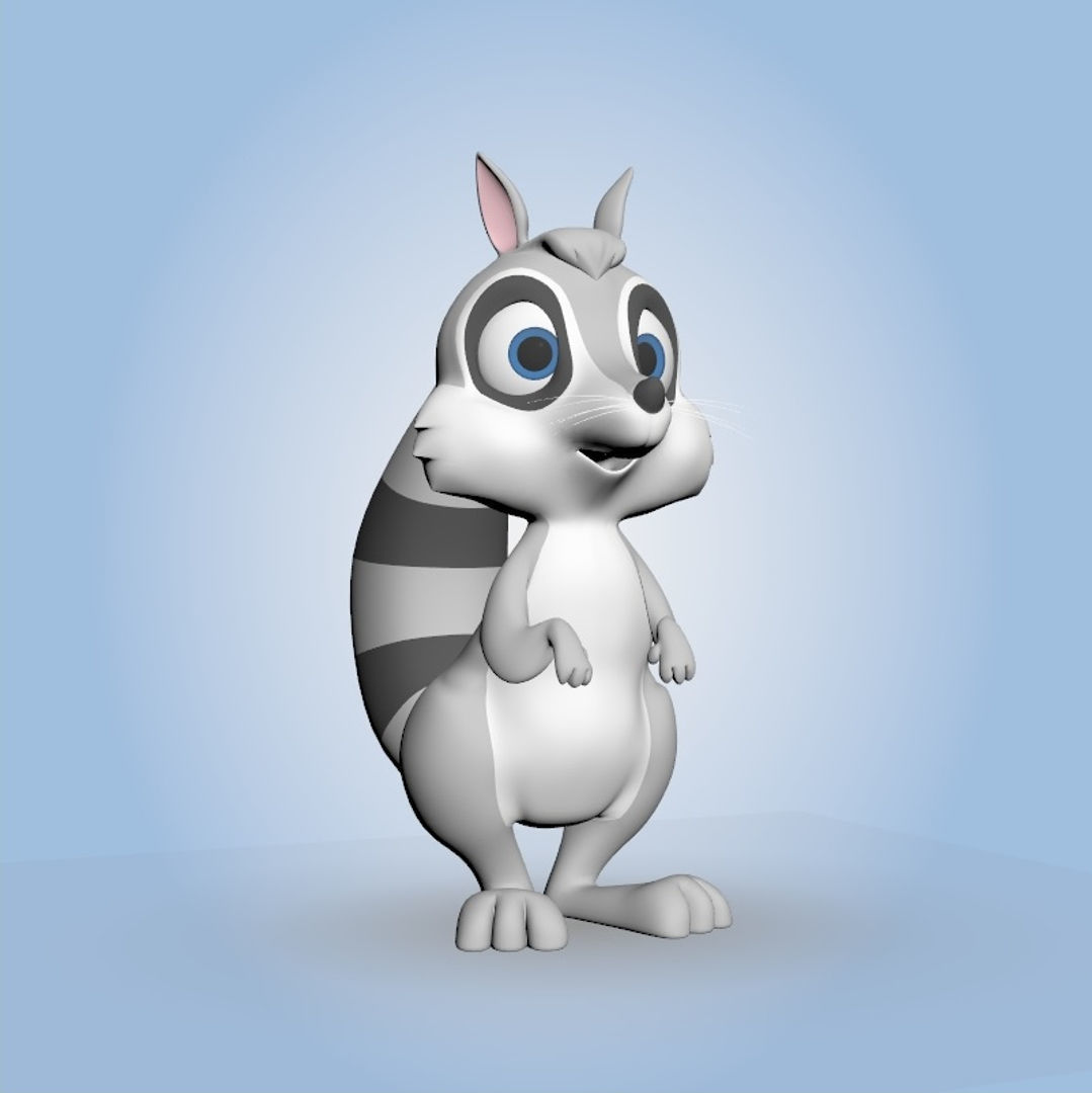 Racoon 3D model_4