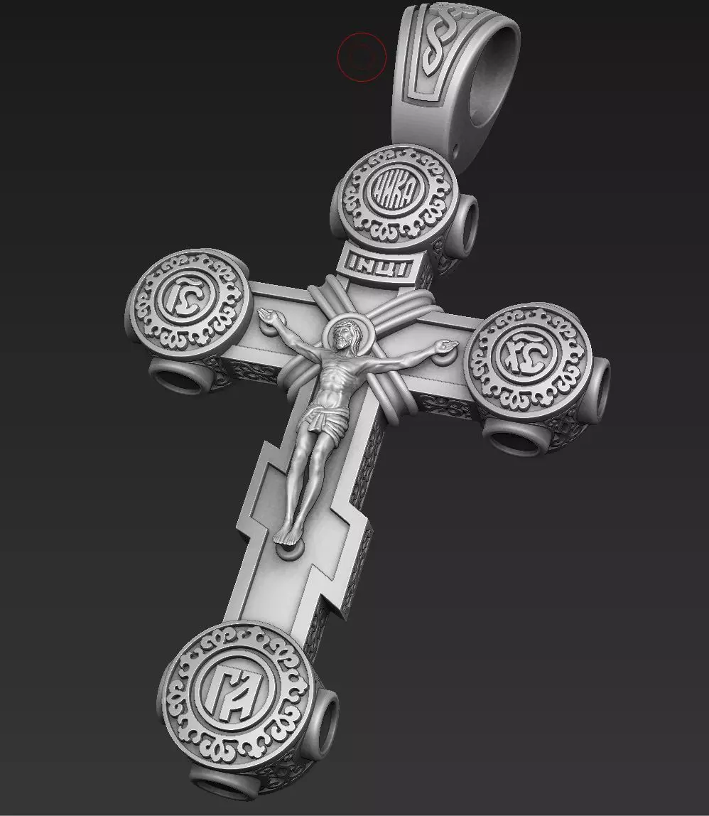 Cross light 60mm 3D print model_0