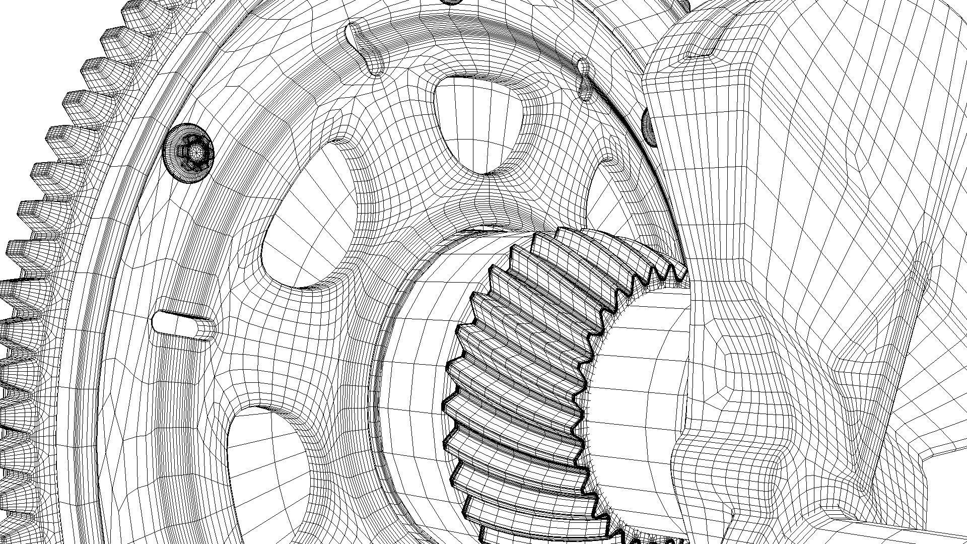 V6 Engine Working Animated 3D model_37