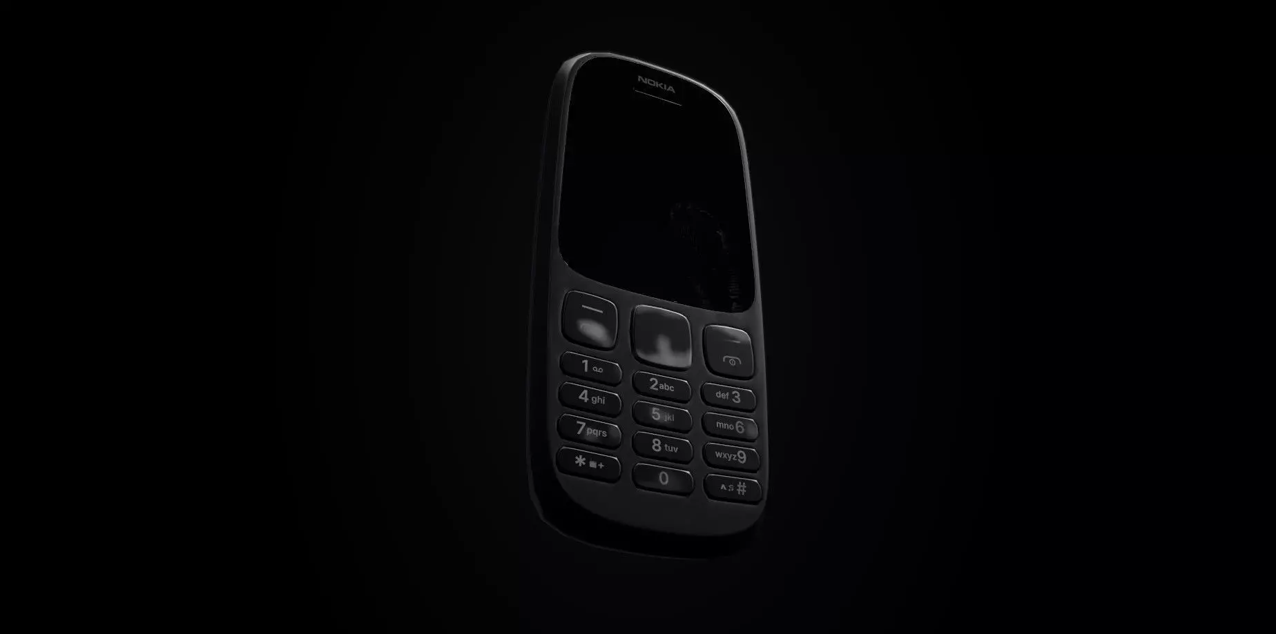 Nokia 105 Low-poly 3D model_0