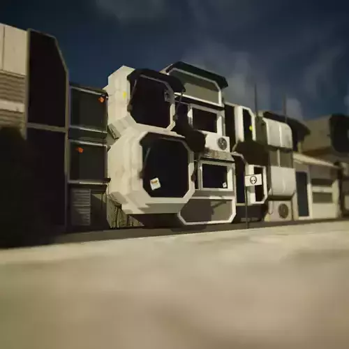 Blender sci fi street