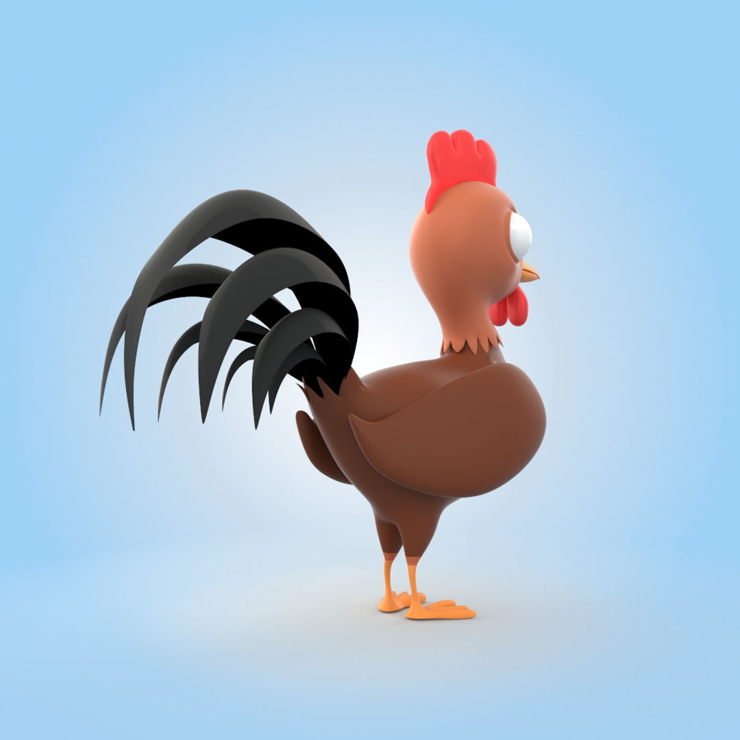 Rooster 3D model_1