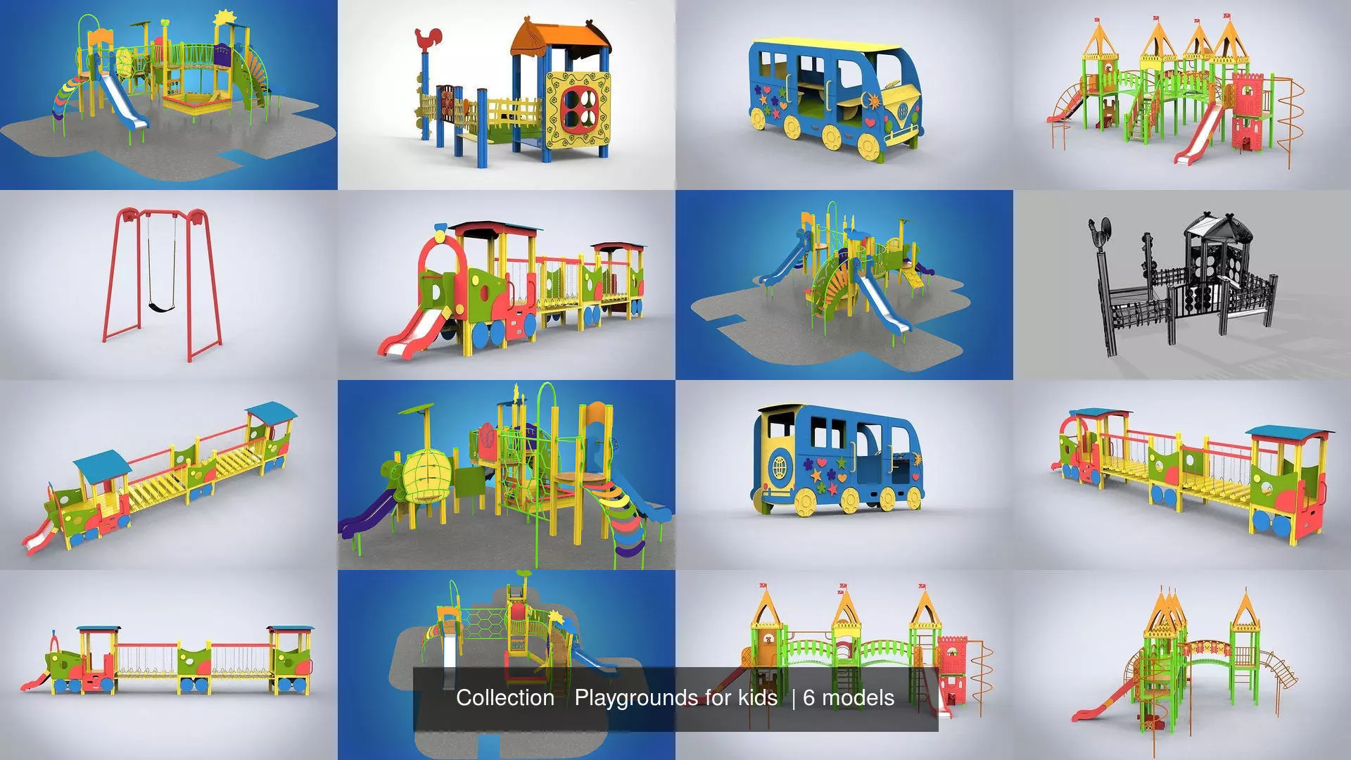 Collection Playgrounds for kids _0