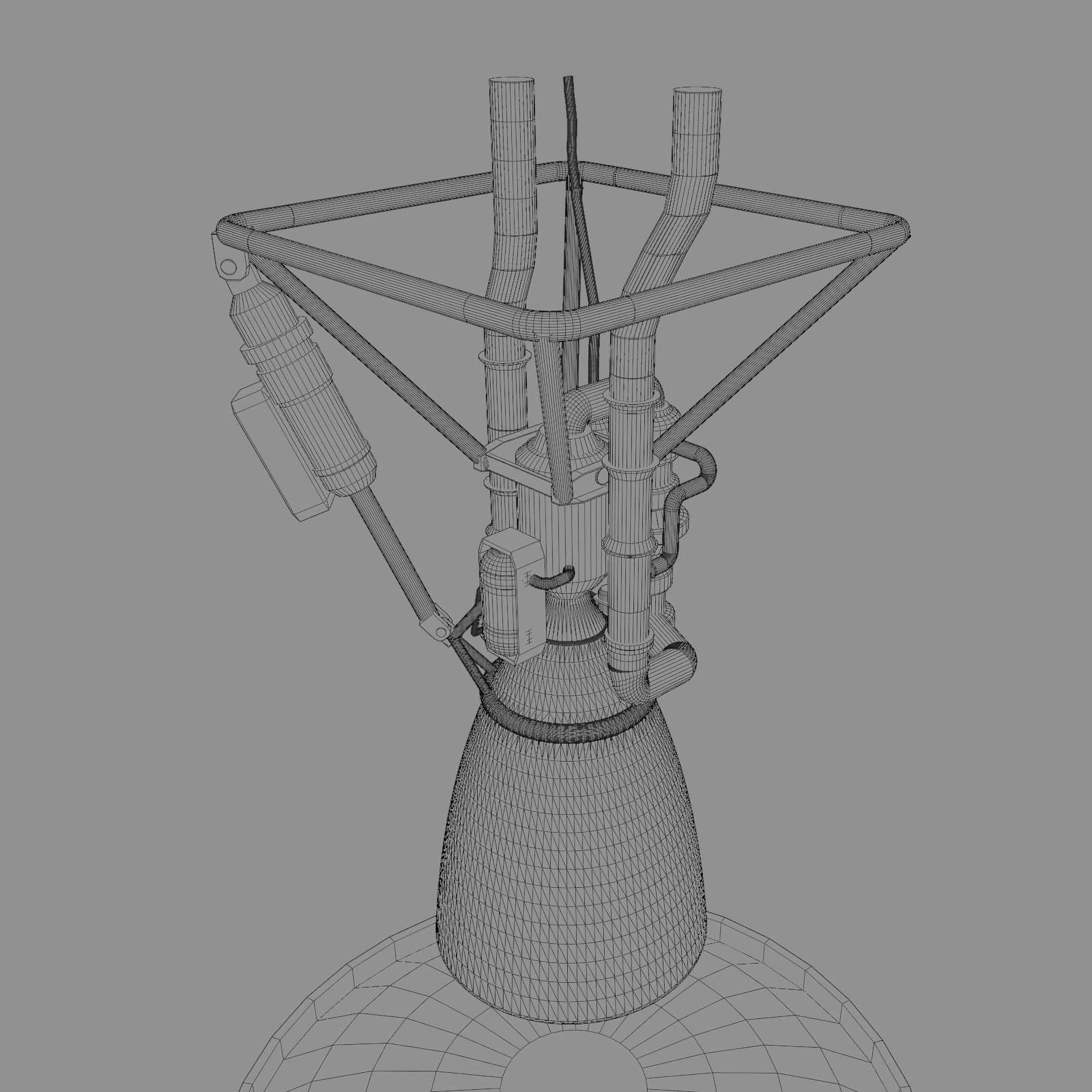 Long March 6 - blender - fbx 3D model_9