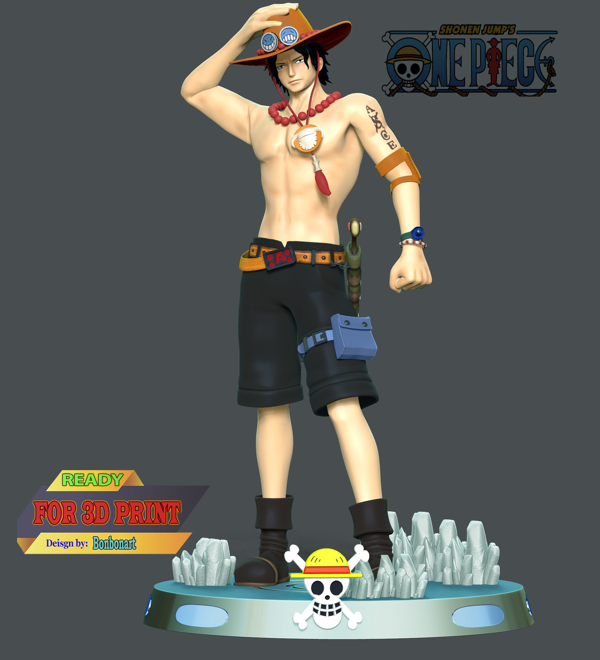Ace - One Piece 3D print model_1