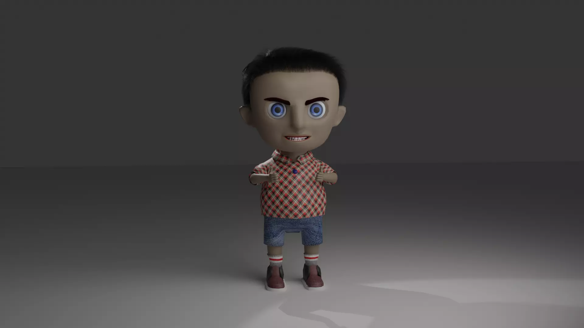 3D SMALL BOY MODEL WITH TEXTURES 3D model