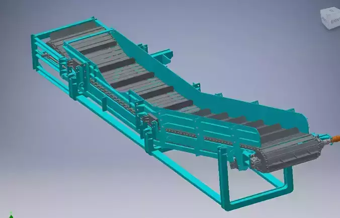 Chain conveyor 3d model 3D model
