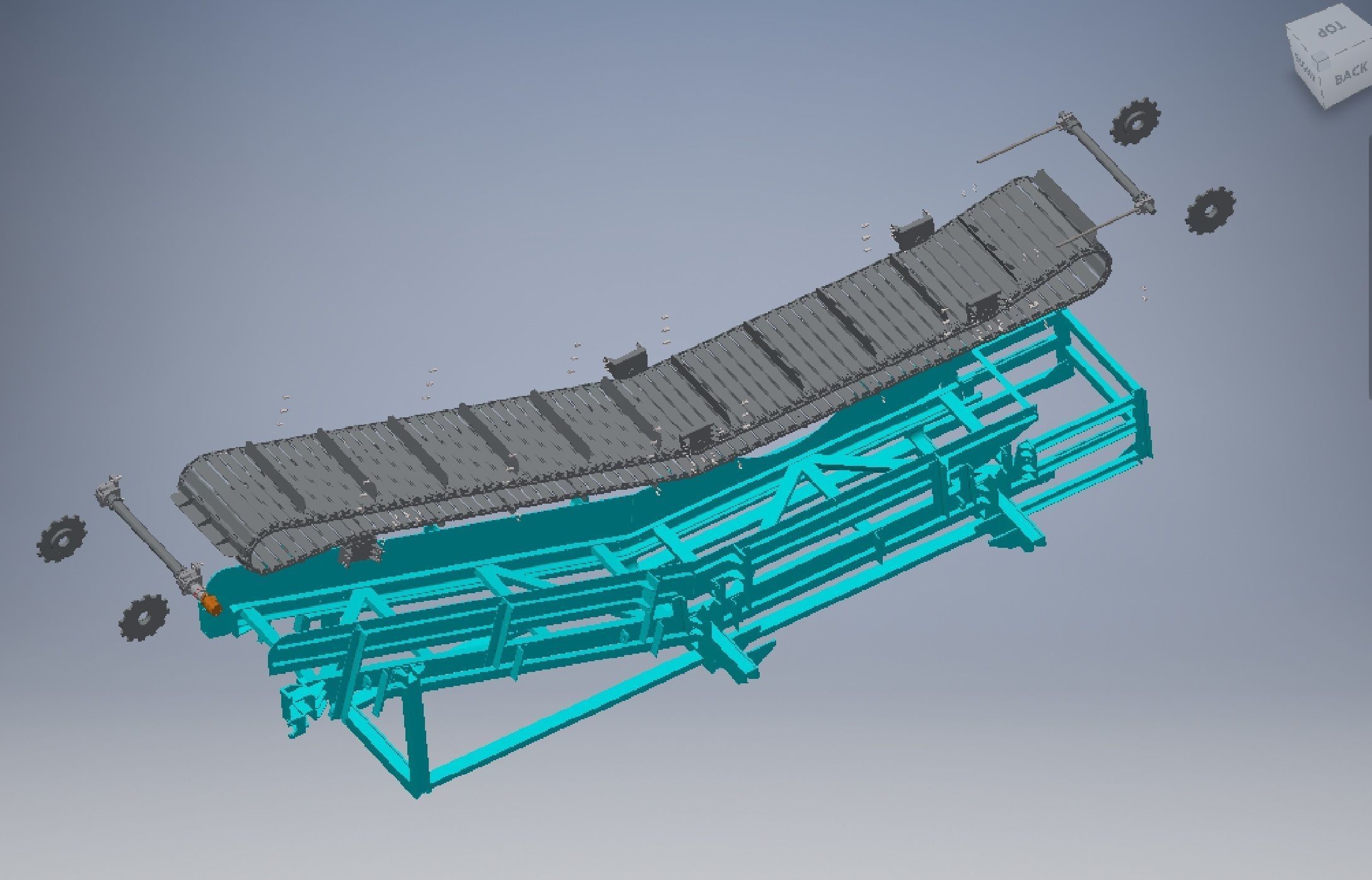 Chain conveyor 3d model 3D model_3