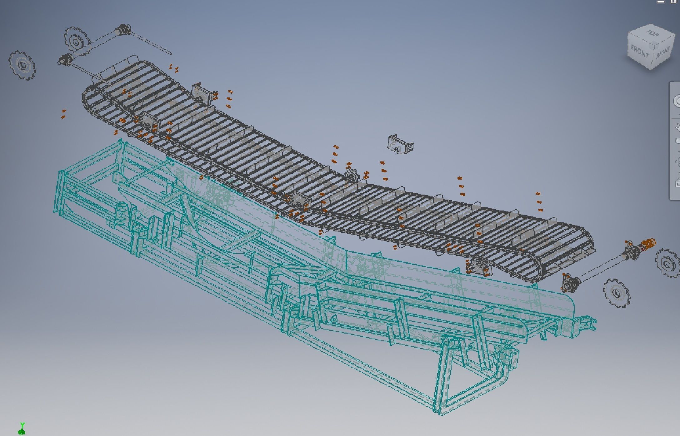 Chain conveyor 3d model 3D model_6