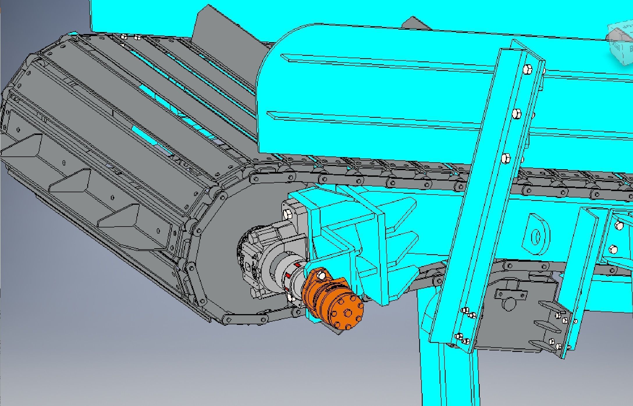 Chain conveyor 3d model 3D model_11