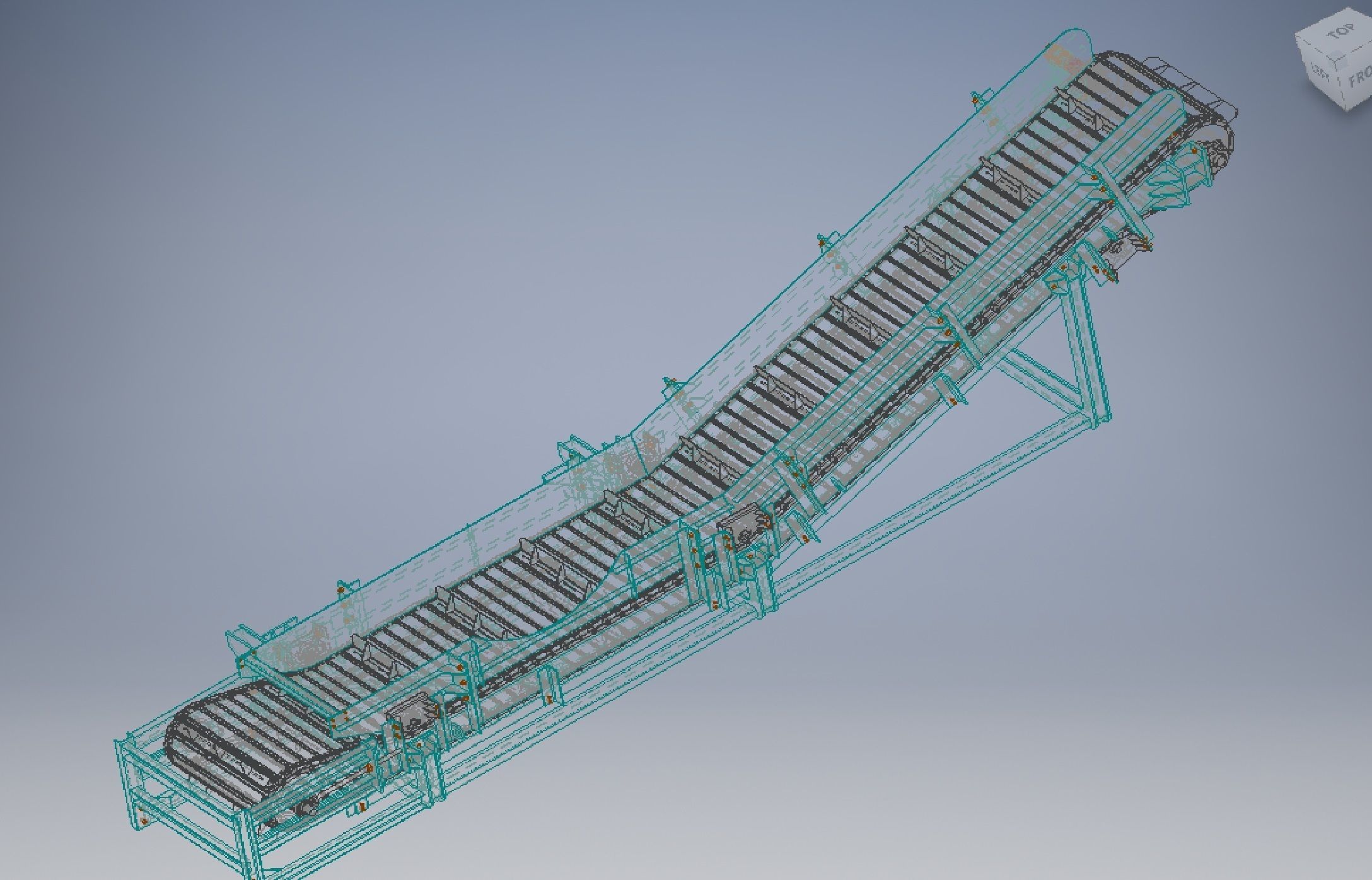 Chain conveyor 3d model 3D model_9