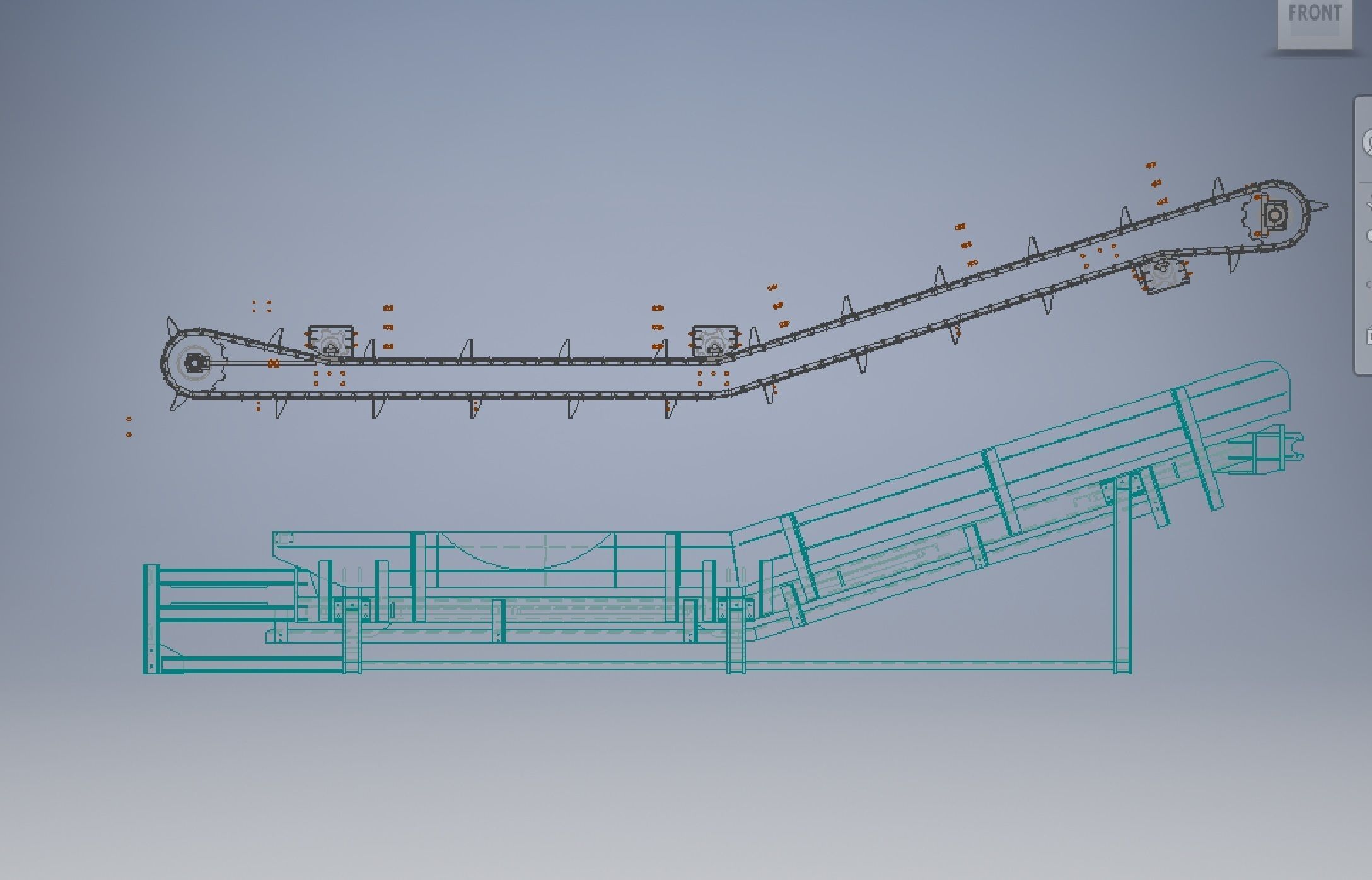 Chain conveyor 3d model 3D model_7